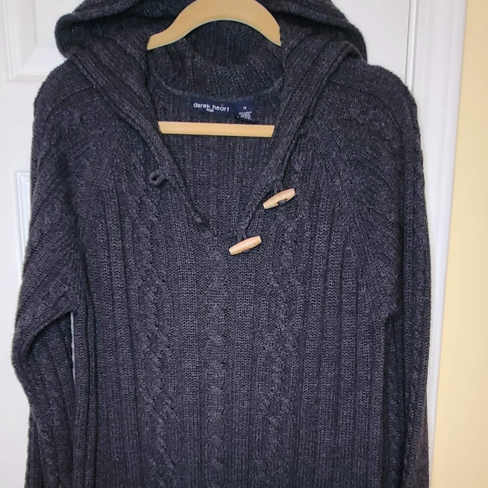 3/$20 Derek Hary Hooded Sweater 1x